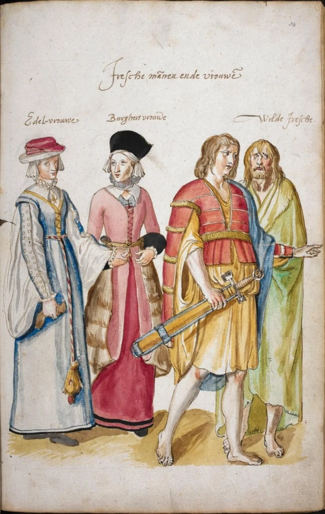 Hombres y mujeres de Irlanda en el siglo XVI por Lucas de Heere